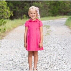 DONDOLO Scarlett Pink Corduroy Heirloom Dress Sz 3t $80 Valentines EASTER